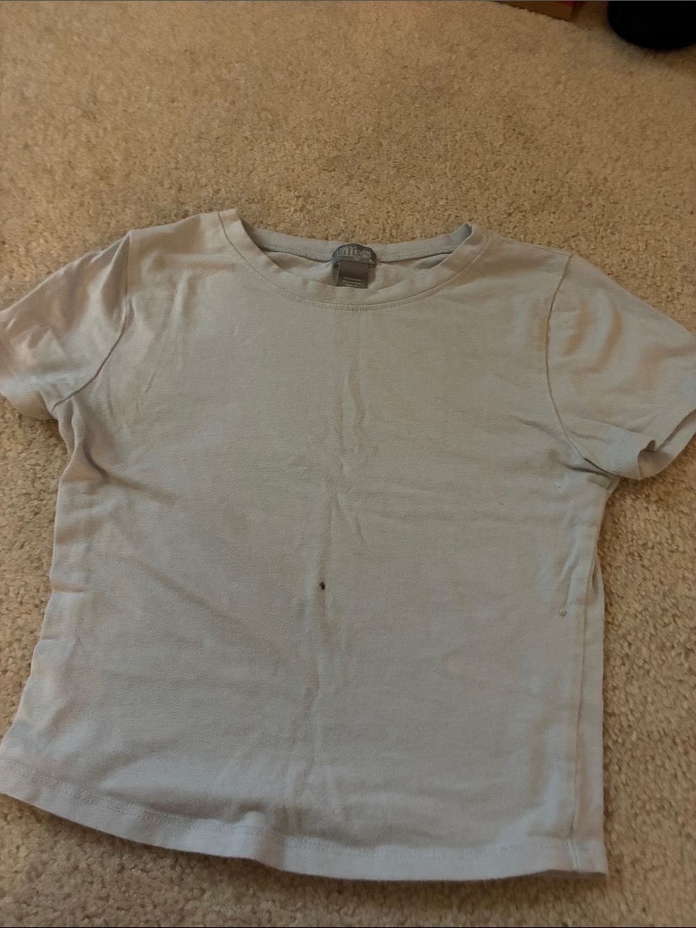 Tilly's Light Blue Crop Tee